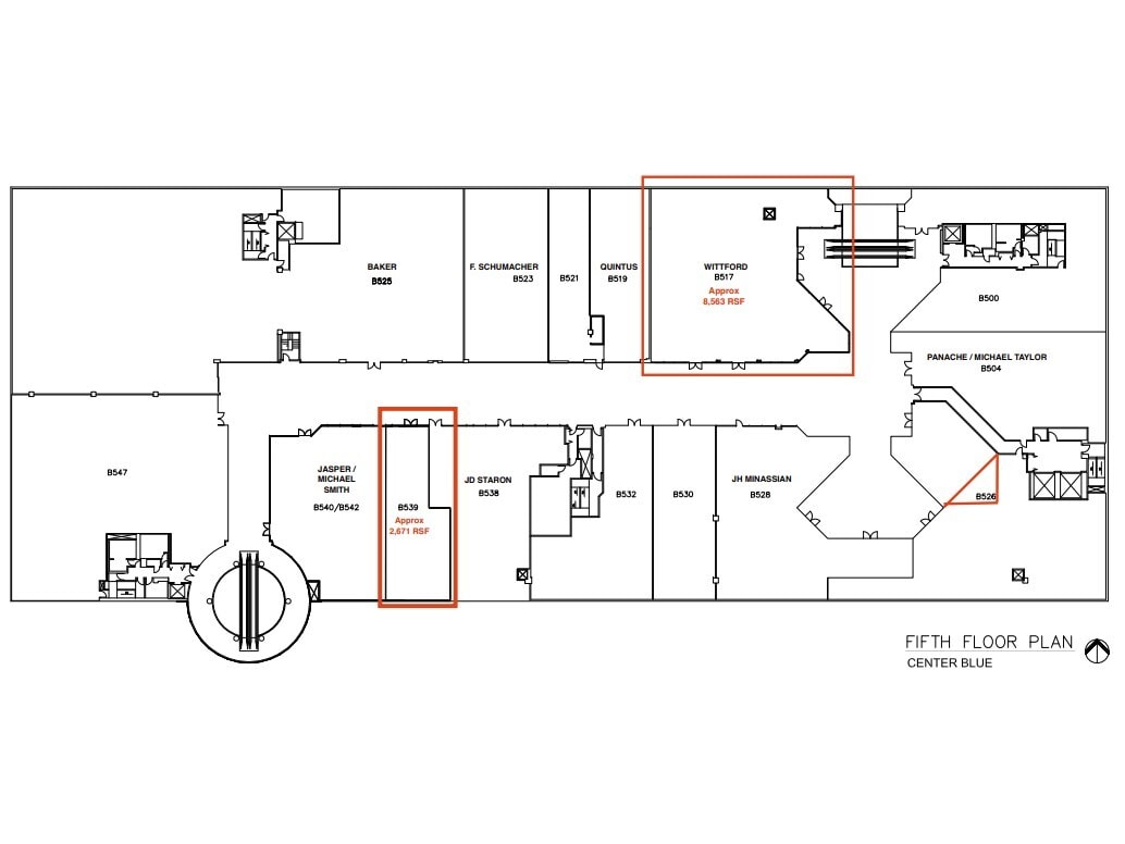 8687 Melrose Ave, West Hollywood, CA à louer Plan d’étage- Image 1 de 1