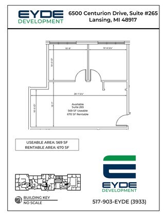 Plus de détails pour 6500 Centurion Dr, Lansing, MI - Bureau à louer