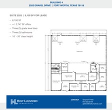 2501-2519 Gravel Dr, Fort Worth, TX à louer Plan d’étage- Image 1 de 1
