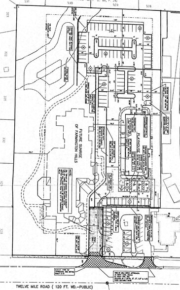 Twelve Mile Rd, Farmington Hills, MI for sale - Site Plan - Image 2 of 2
