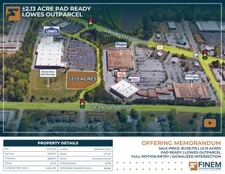 Plus de détails pour 235 Georgia 314, Fayetteville, GA - Terrain à louer