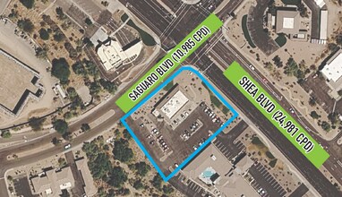 17053 E Shea Blvd, Fountain Hills, AZ - Aérien Vue de la carte