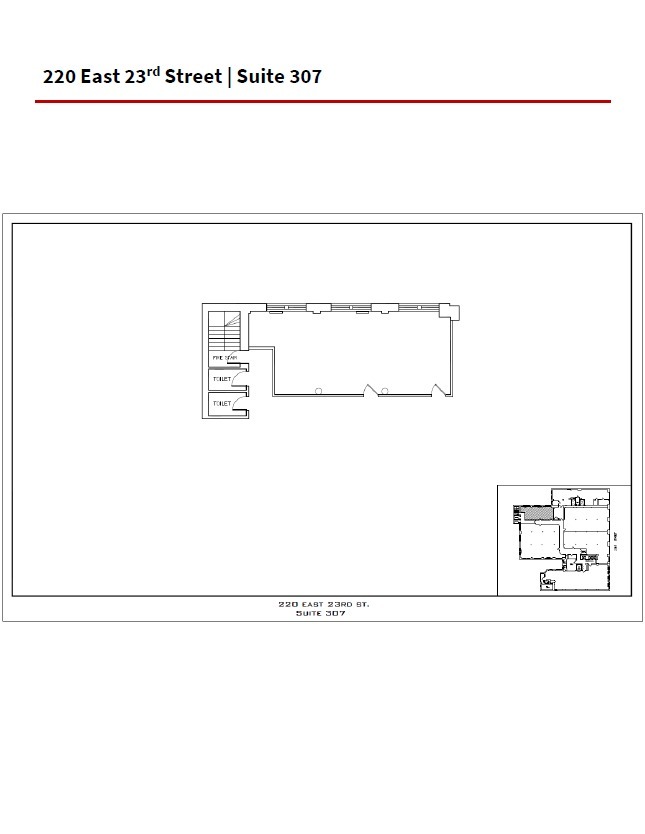 220 E 23rd St, New York, NY for lease Floor Plan- Image 1 of 3