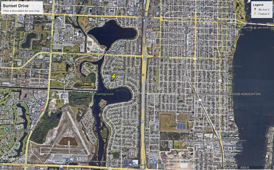 826 Sunset Dr, Lake Worth, FL à vendre - Aérien - Image 3 de 4