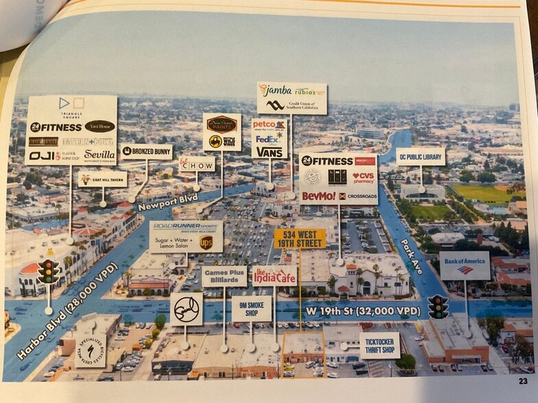 534 W 19th St, Costa Mesa, CA à louer - Aérien - Image 3 de 9