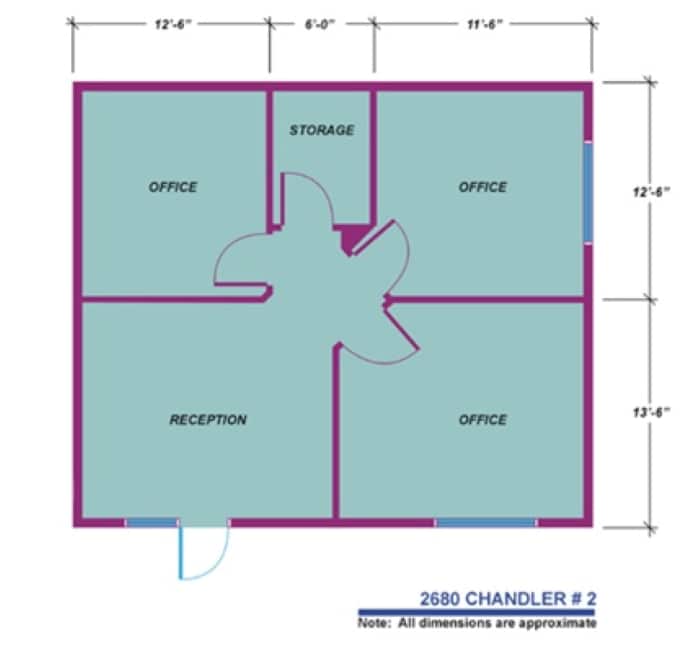 2680 Chandler Ave, Las Vegas, NV for lease Floor Plan- Image 1 of 4