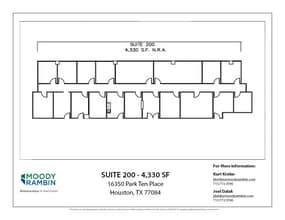 16350 Park Ten Place Dr, Houston, TX for lease Floor Plan- Image 1 of 1