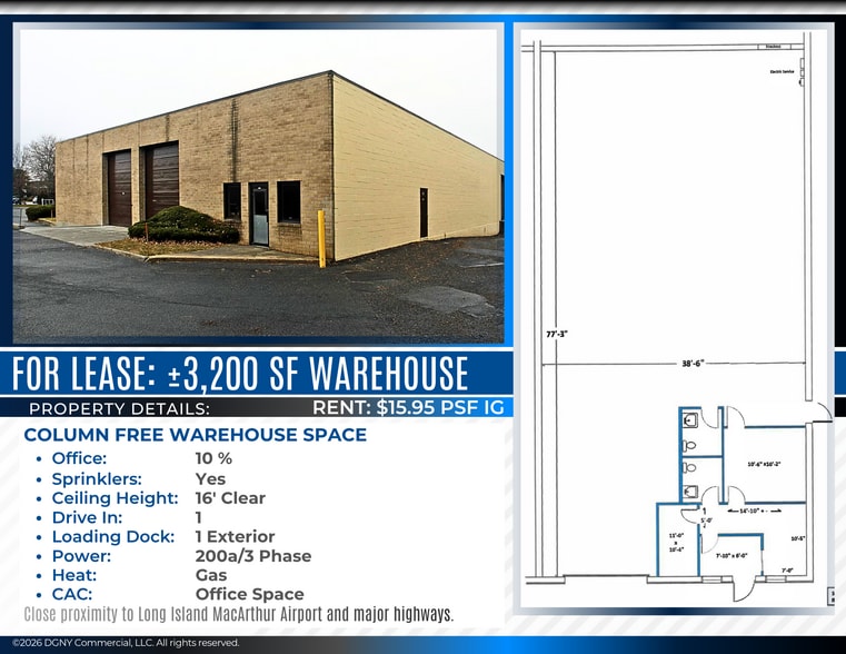 303 Christopher St, Ronkonkoma, NY for lease - Building Photo - Image 3 of 6