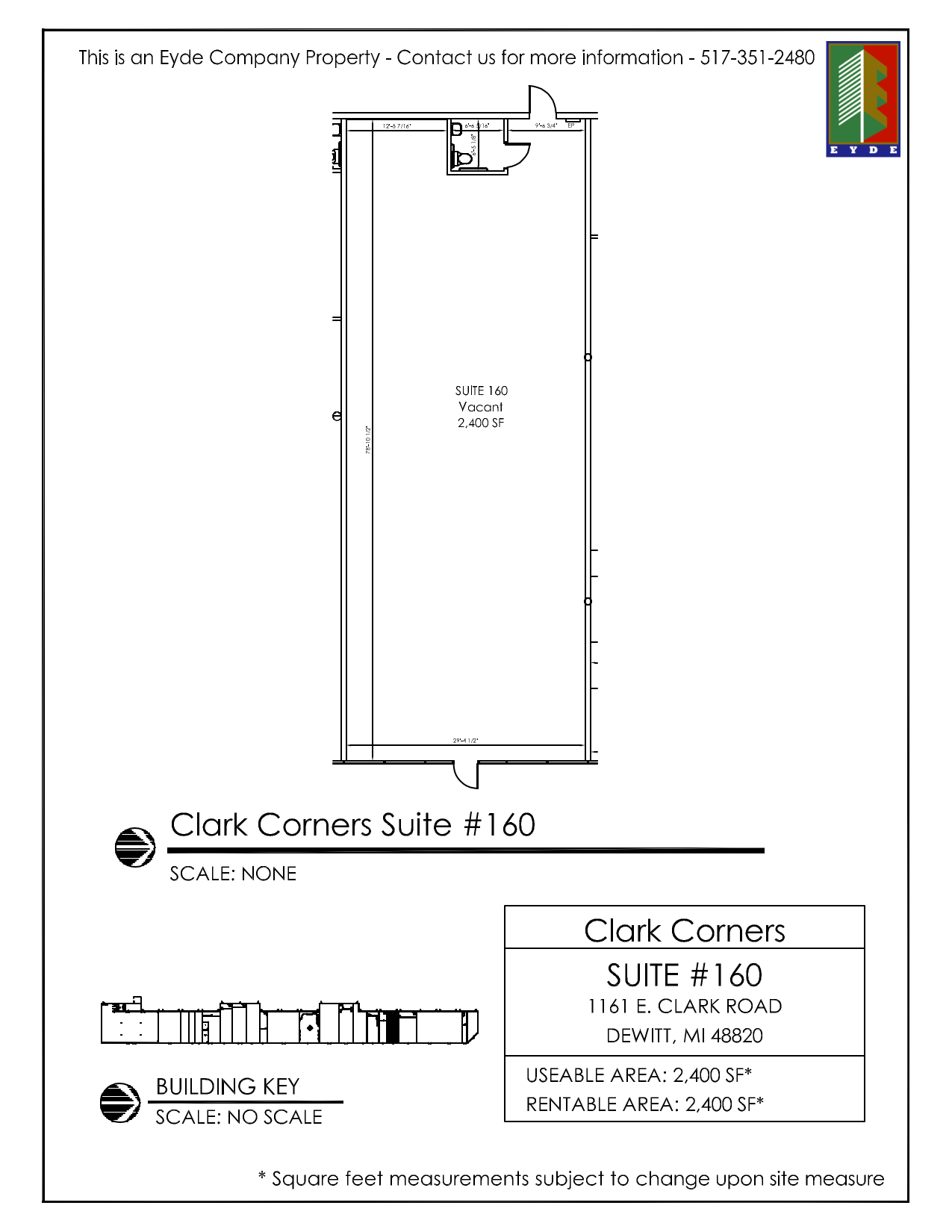 1161 E Clark Rd, Dewitt, MI for lease Floor Plan- Image 1 of 1