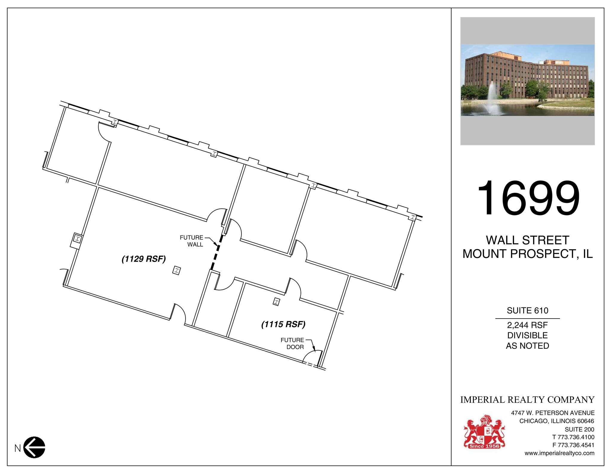 1699 Wall St, Mount Prospect, IL for lease Site Plan- Image 1 of 8