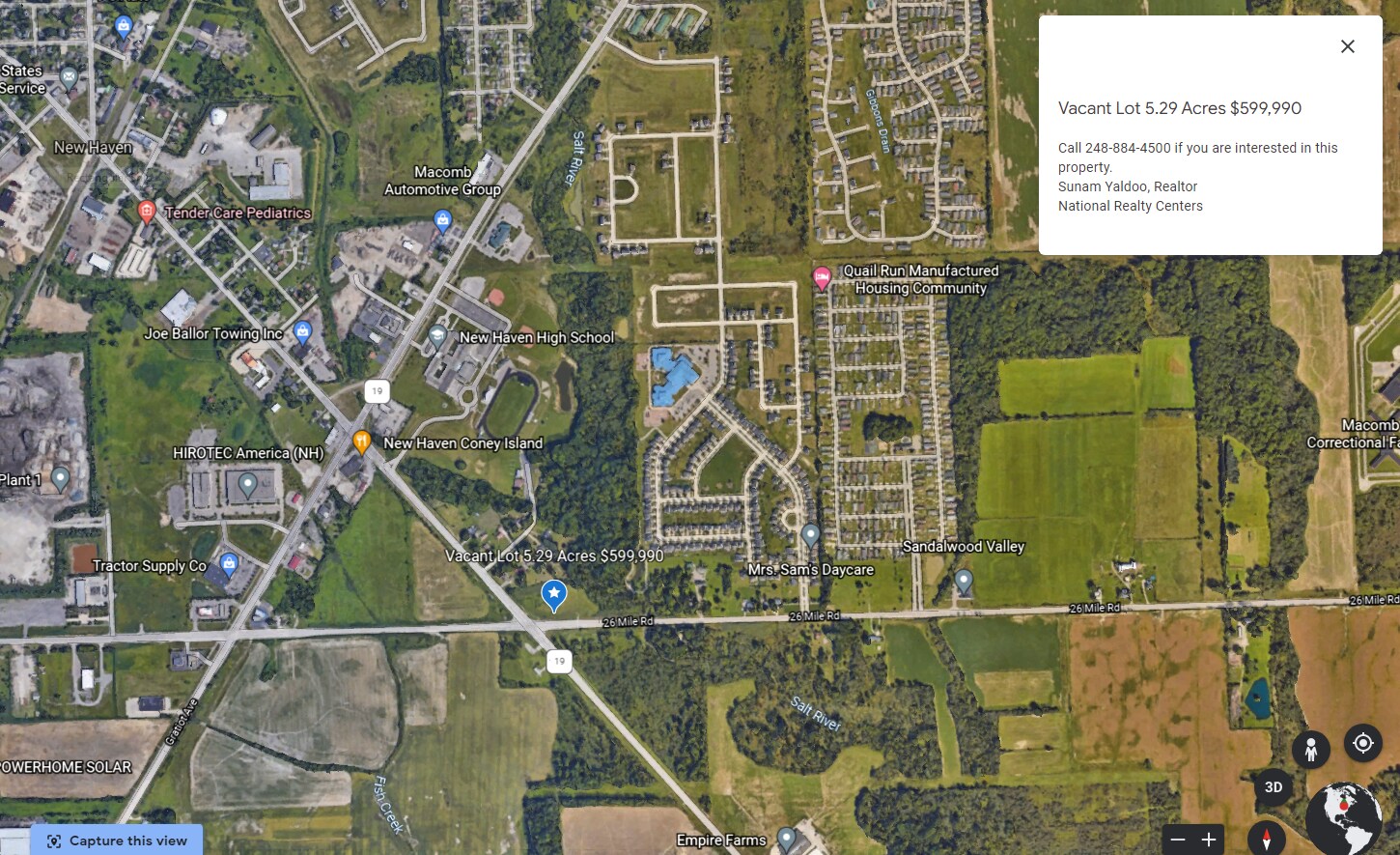 26 Mile & New Haven Rd, New Haven, MI for sale Building Photo- Image 1 of 3