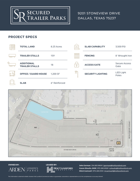 9201 Stoneview Dr, Dallas, TX à louer - Plan de site - Image 2 de 2