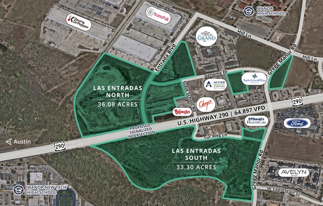 Plus de détails pour 10299 US 290, Manor, TX - Terrain à vendre