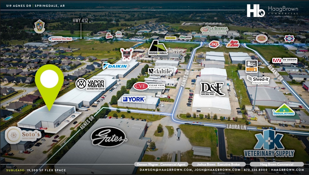 519 Agnes Dr, Springdale, AR for lease - Building Photo - Image 2 of 7