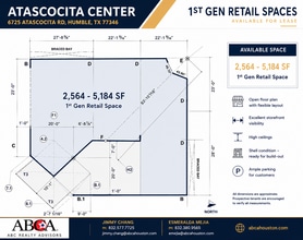 6725 Atascocita Rd, Humble, TX for lease Floor Plan- Image 1 of 1