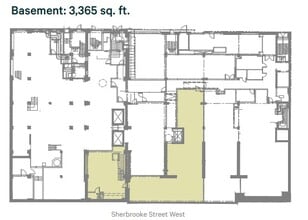 1300-1312 Rue Sherbrooke W, Montréal, QC for lease Floor Plan- Image 1 of 3
