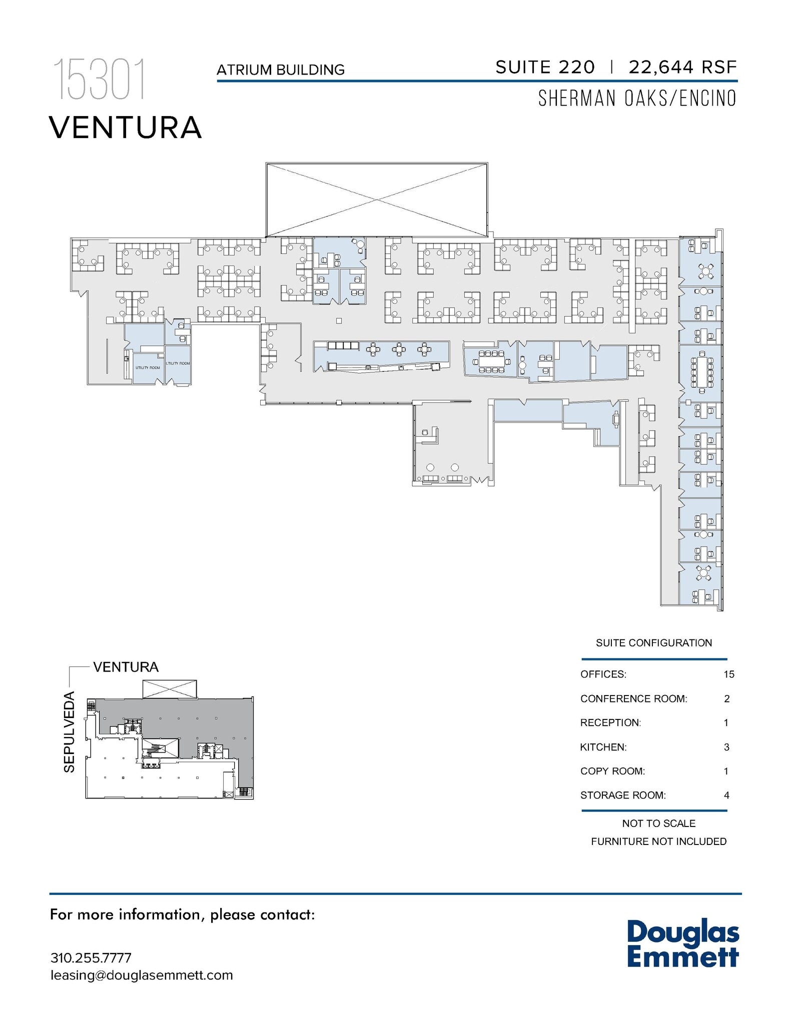 15301 Ventura Blvd, Sherman Oaks, CA à louer Plan d’étage- Image 1 de 1