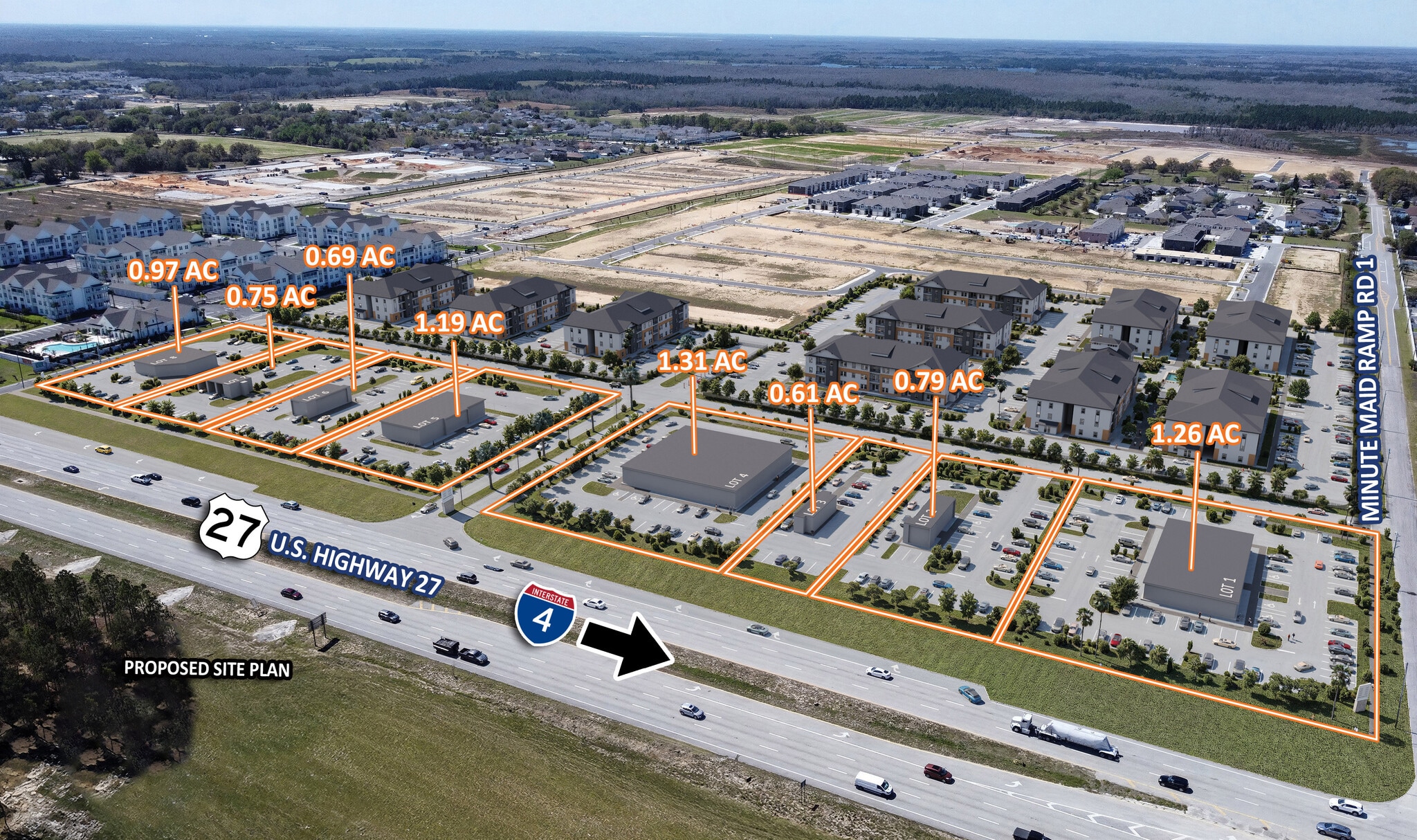 US 27 and Minute Maid Ramp Rd Rd, Davenport, FL for lease Primary Photo- Image 1 of 5