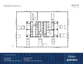 910 Louisiana St, Houston, TX à louer Plan d’étage- Image 1 de 1