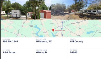 Plus de détails pour 995 FM 1947, Hillsboro, TX - Terrain à vendre