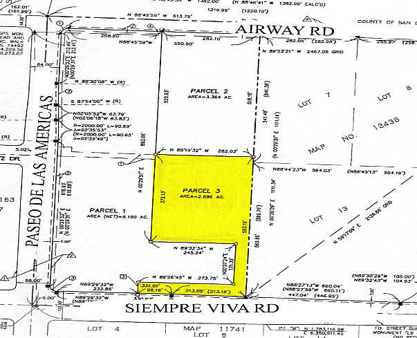 9840 Siempre Viva Rd, San Diego, CA à louer - Plan cadastral - Image 2 de 5