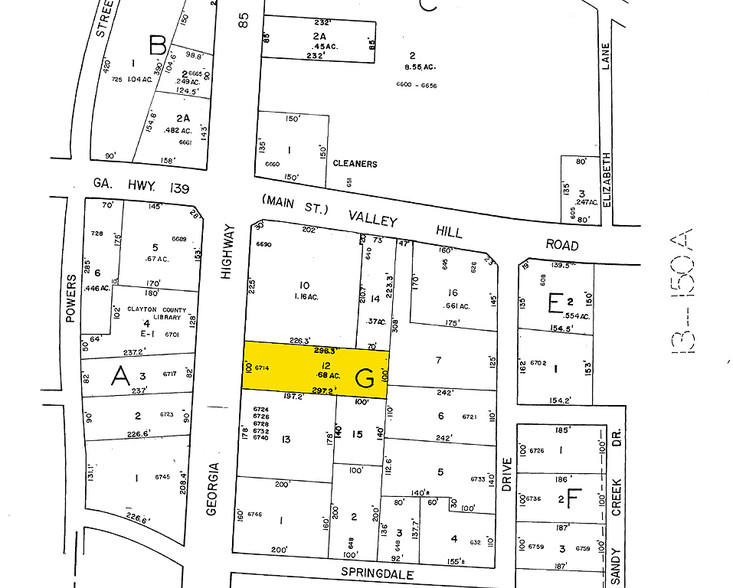 6714 Highway 85, Riverdale, GA for lease - Plat Map - Image 2 of 36