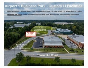 5620 Production Ct, Greensboro, NC - Aerial map view