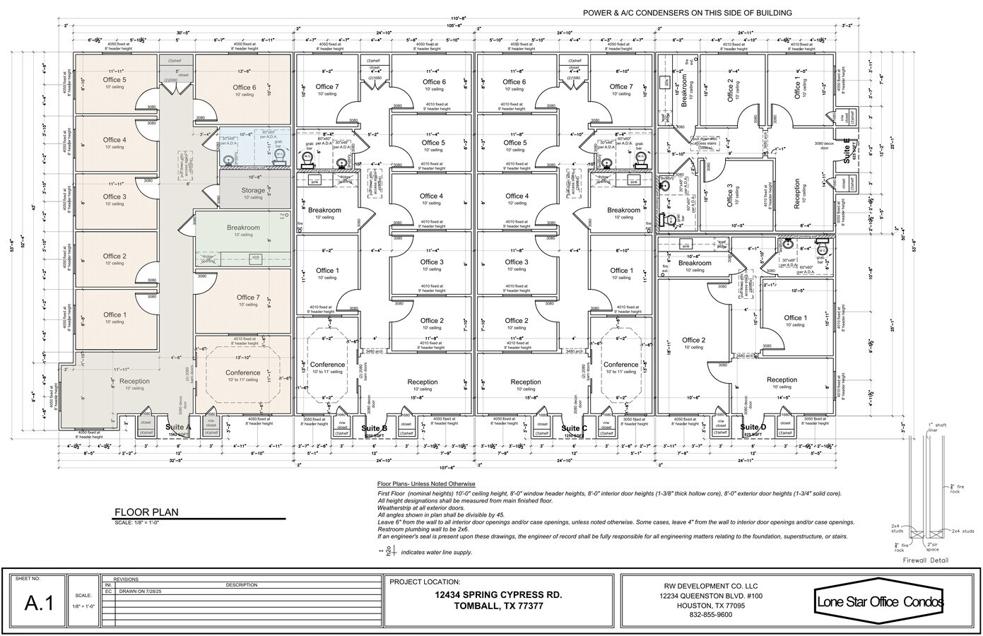 12434 Spring Cypress Rd, Tomball, TX 77377 - Unit A -  - Floor Plan - Image 1 of 1