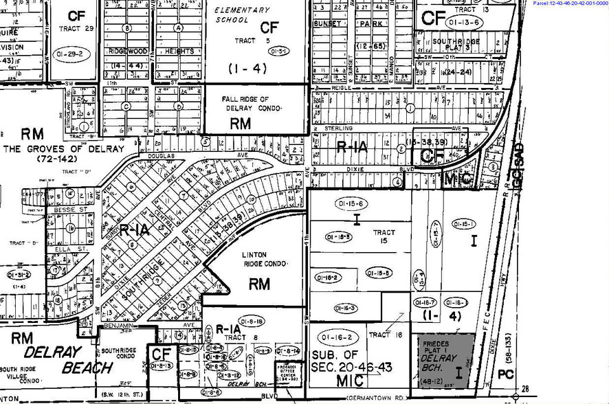 1 W Linton Blvd, Delray Beach, FL à louer - Plan cadastral - Image 2 de 15