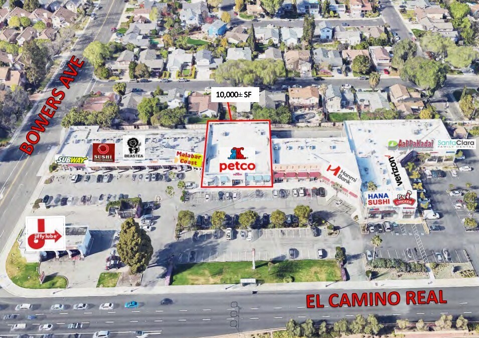 2765-2799 El Camino Real, Santa Clara, CA à louer Photo du bâtiment- Image 1 de 11