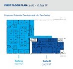 Proposed Demisement into two suites.