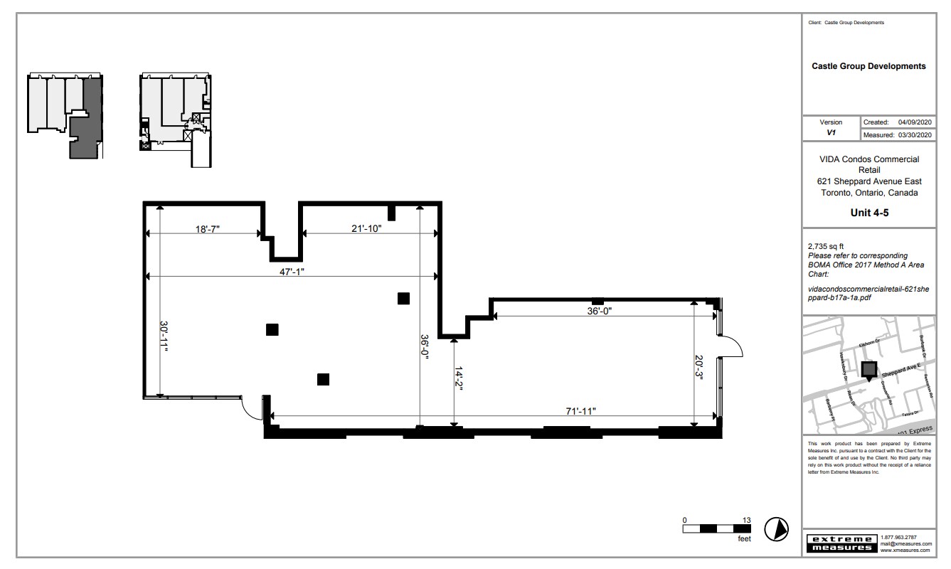 621 Sheppard Ave E, Toronto, ON for lease Floor Plan- Image 1 of 2