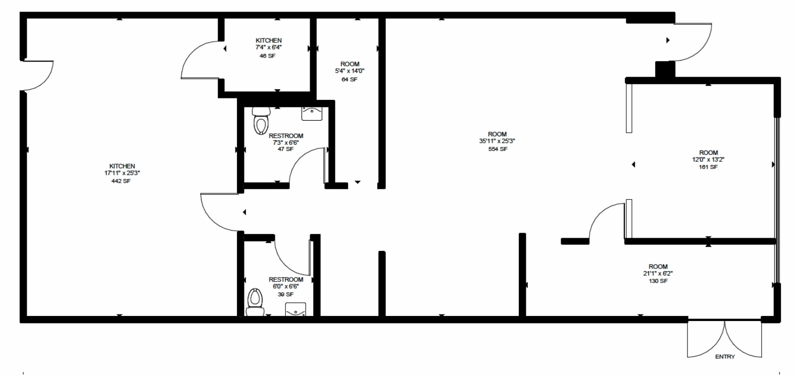 327 E Gay St, West Chester, PA à louer Plan d’étage- Image 1 de 3