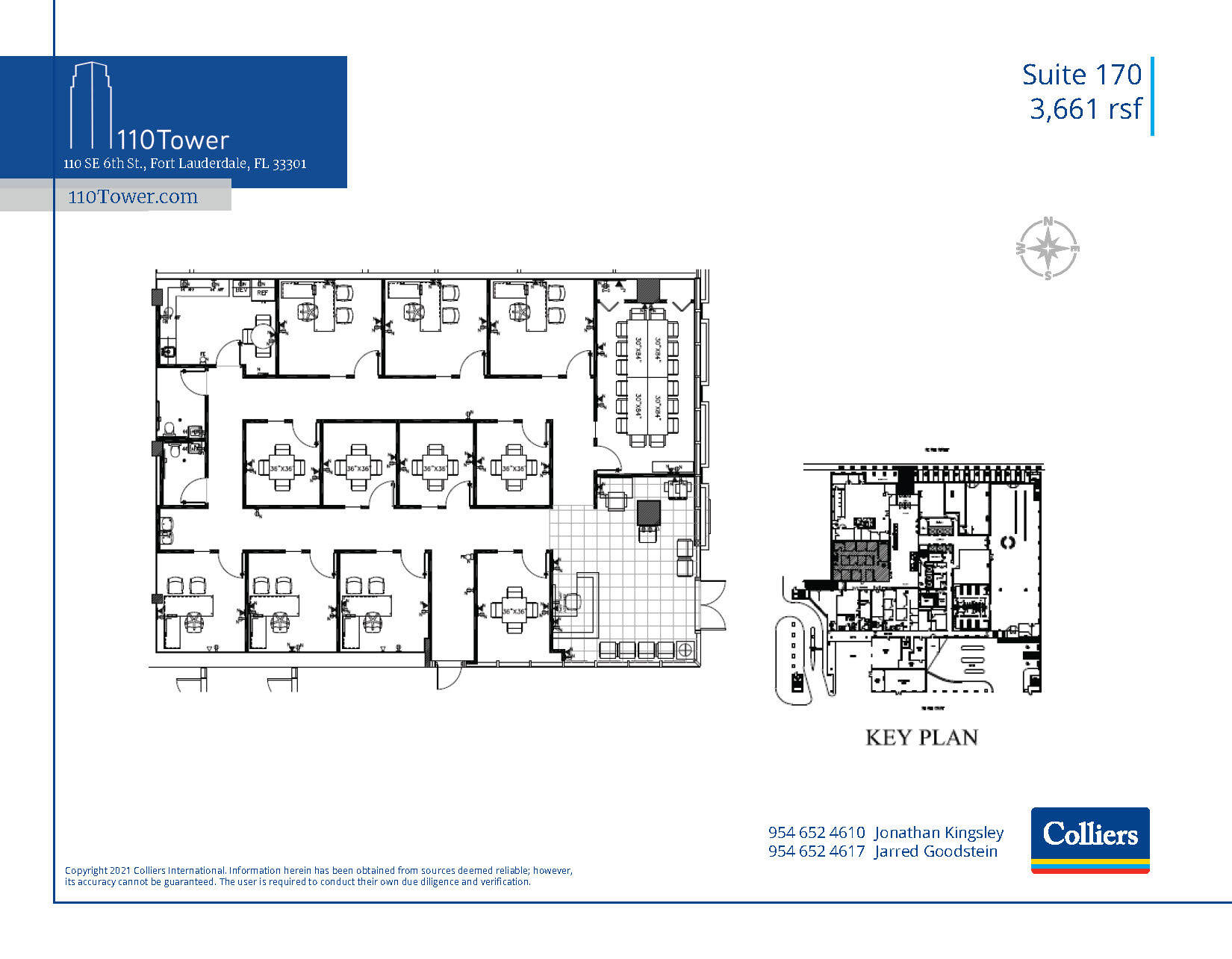 110 SE 6th St, Fort Lauderdale, FL for lease Floor Plan- Image 1 of 1