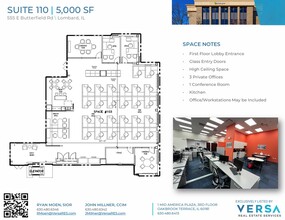 555 E Butterfield Rd, Lombard, IL for lease Floor Plan- Image 1 of 3