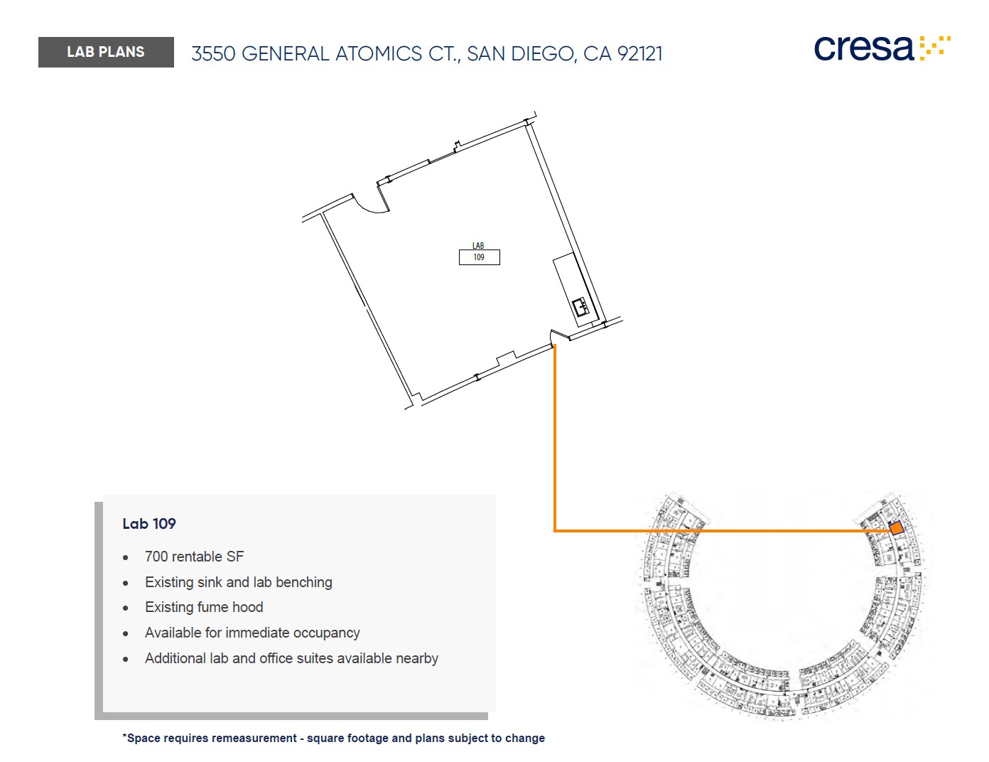 3550 General Atomics Ct, San Diego, CA à louer Plan d’étage- Image 1 de 1