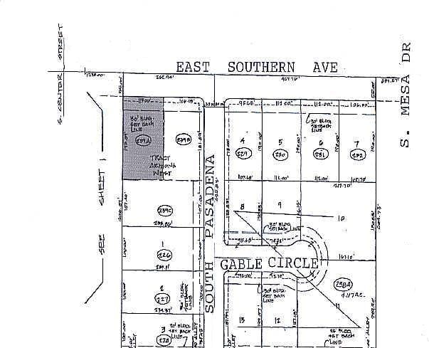165 E Southern Ave, Mesa, AZ à louer - Plan cadastral - Image 2 de 60