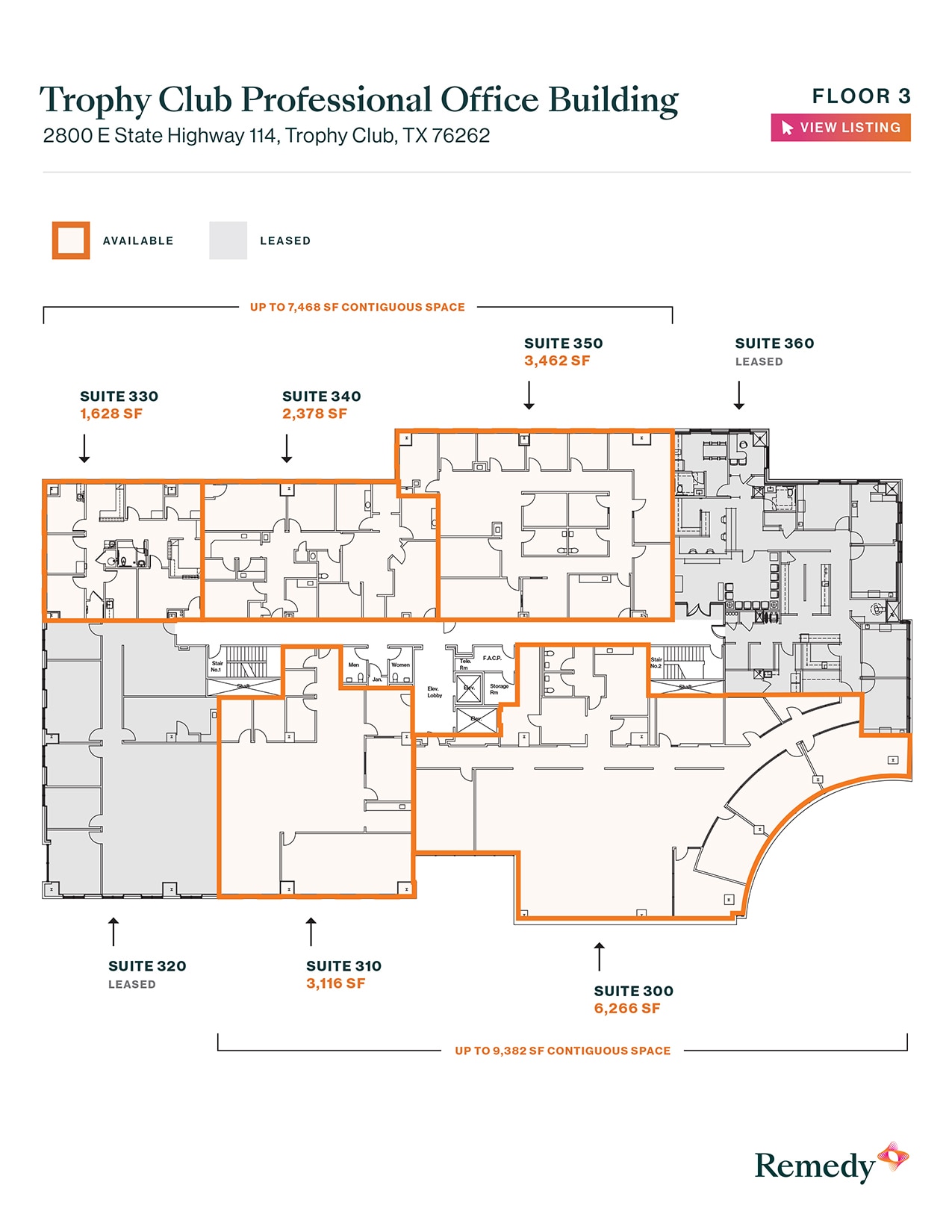2800 E State Highway 114, Trophy Club, TX à louer Plan d’étage- Image 1 de 2