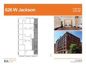 626 W Jackson Blvd, Chicago, IL for lease Floor Plan- Image 1 of 9