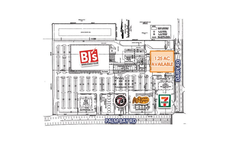 Palm Bay Rd & Dairy Rd, Melbourne, FL à vendre - Plan de site - Image 2 de 3
