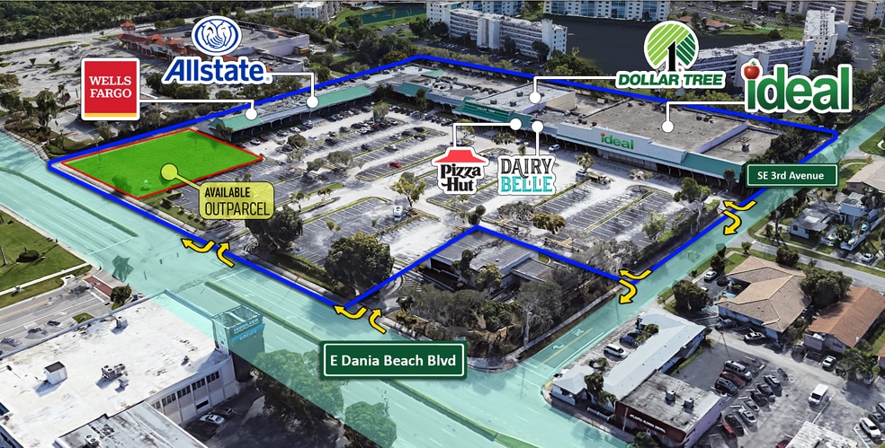 308-370 E Dania Beach Blvd, Dania, FL for lease - Building Photo - Image 2 of 12