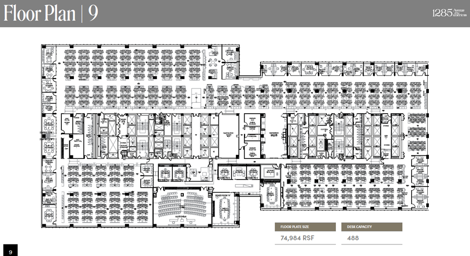 1285 Avenue of the Americas, New York, NY for lease Floor Plan- Image 1 of 9