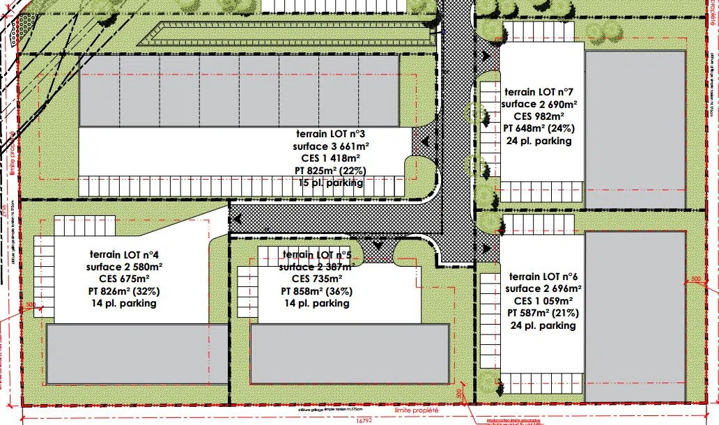 Terrain dans Meximieux à vendre Plan de site- Image 1 de 3