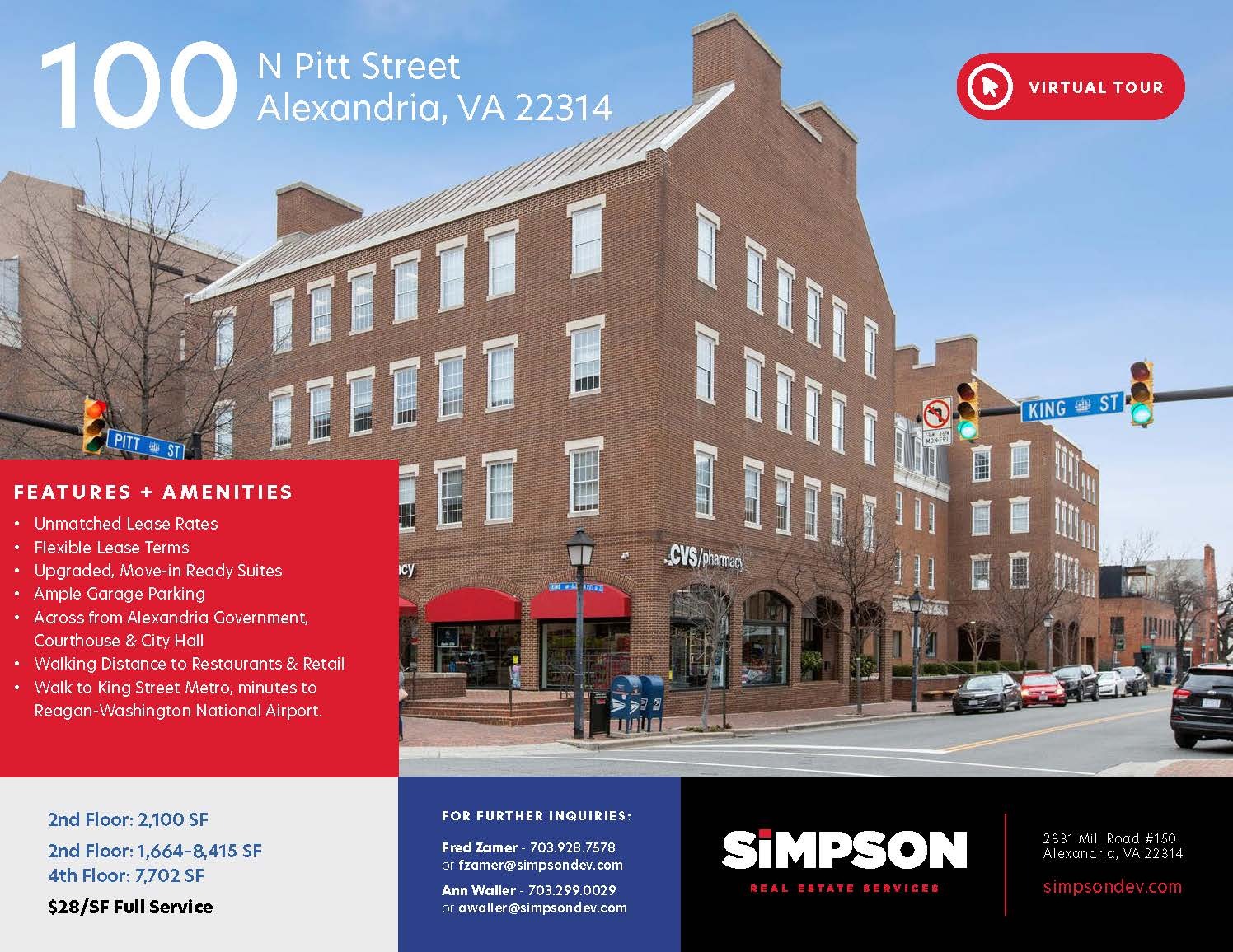 100 N Pitt St, Alexandria, VA for lease Building Photo- Image 1 of 10