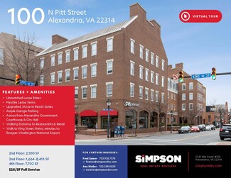 Plus de détails pour 100 N Pitt St, Alexandria, VA - Bureau à louer