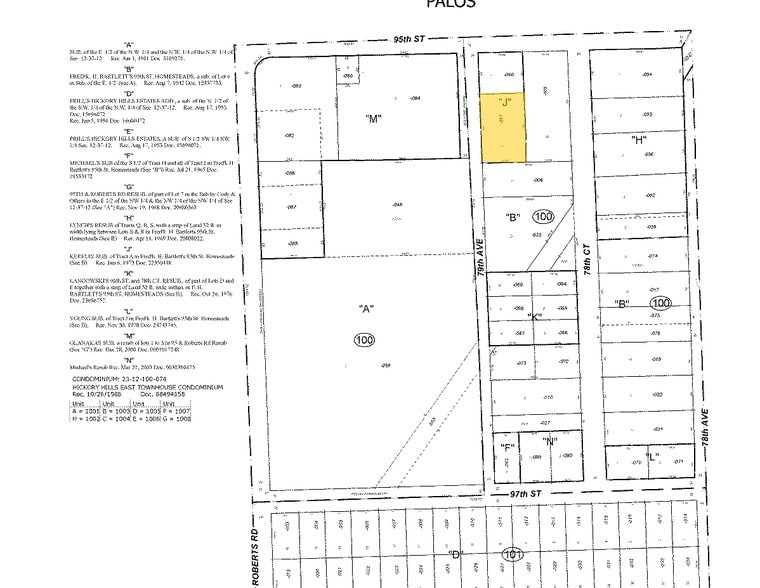 9525 S 79th Ave, Hickory Hills, IL for lease - Plat Map - Image 3 of 27