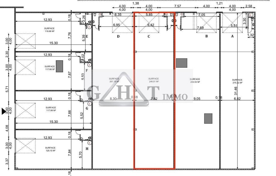 Industriel dans Bondoufle à louer - Plan d’étage - Image 3 de 3