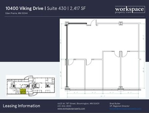 10400 Viking Dr, Eden Prairie, MN à louer Plan d  tage- Image 2 de 2