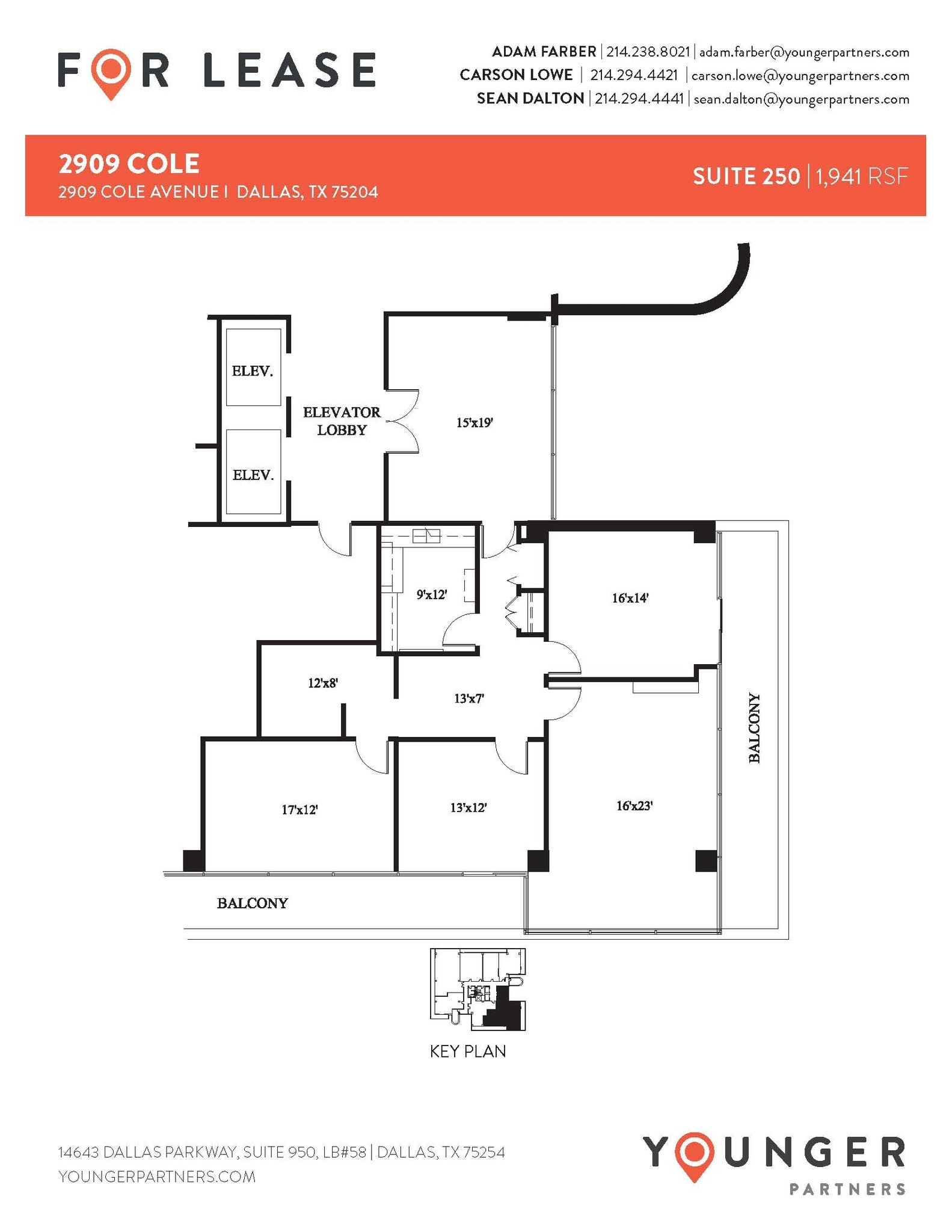 2909 Cole Ave, Dallas, TX for lease Floor Plan- Image 1 of 1