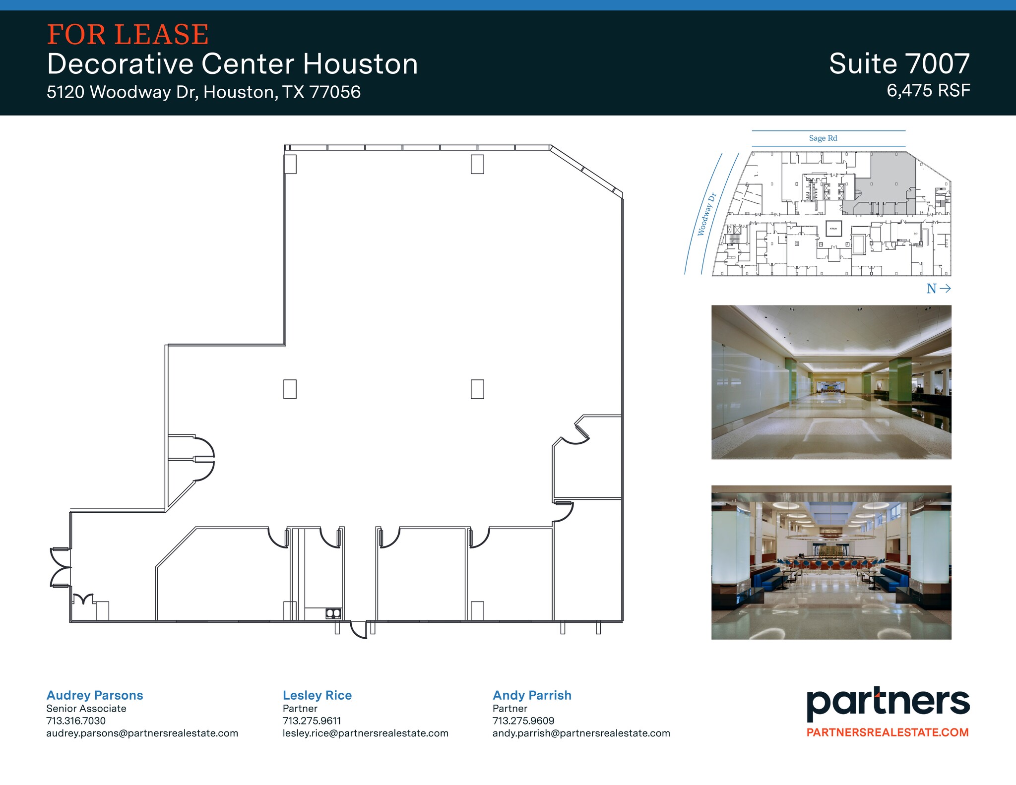 5120 Woodway Dr, Houston, TX à louer Plan de site- Image 1 de 1
